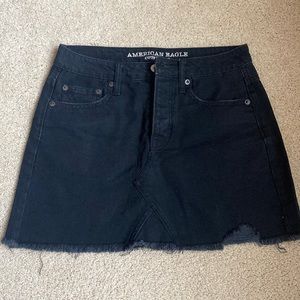 American Eagle black jean skirt
